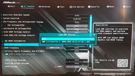 how to enable xmp.
